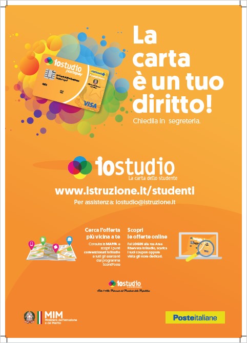 Locandina carta dello studente 24 25