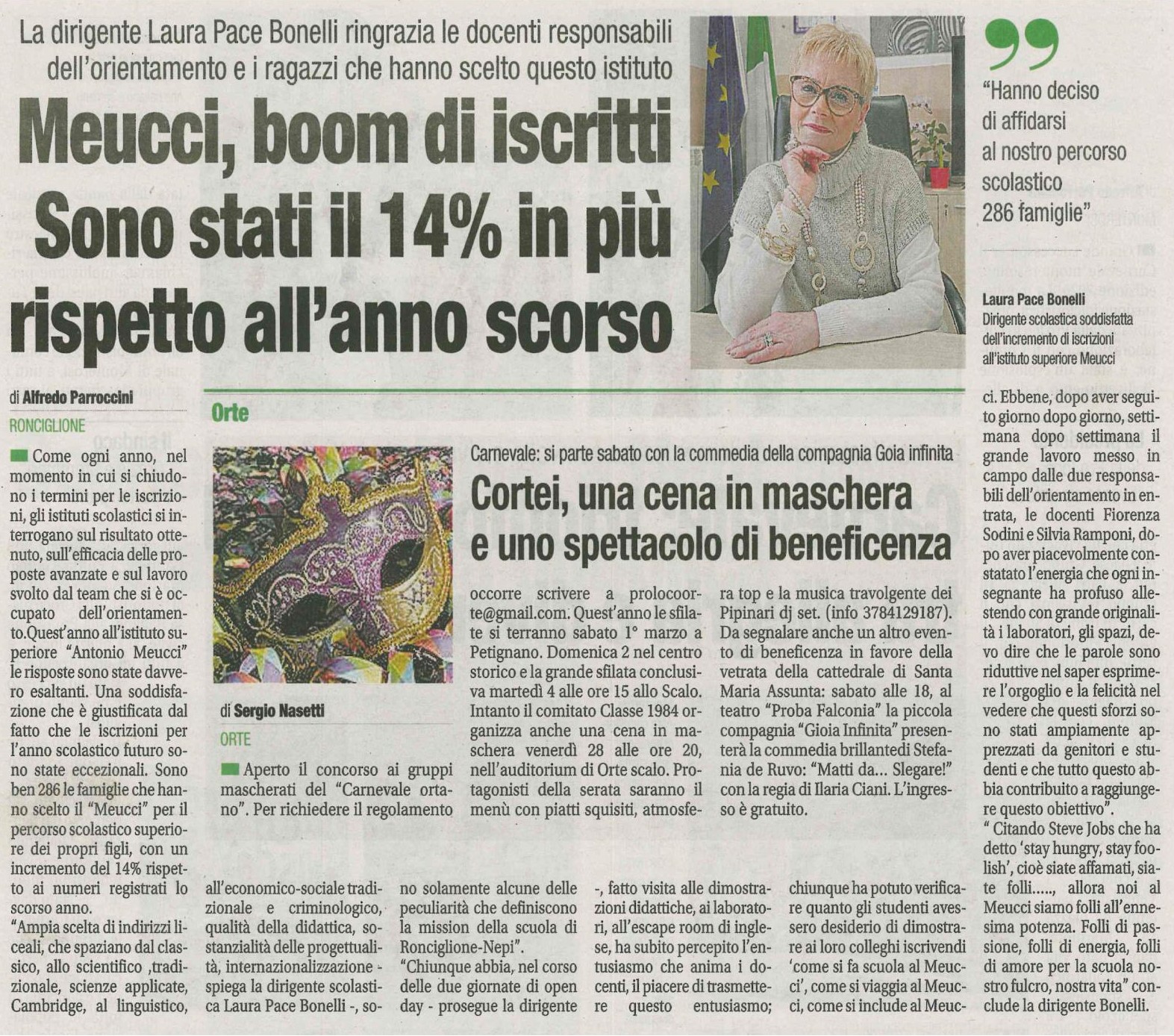 MEUCCI BOOM DI ISCRITTI 2025